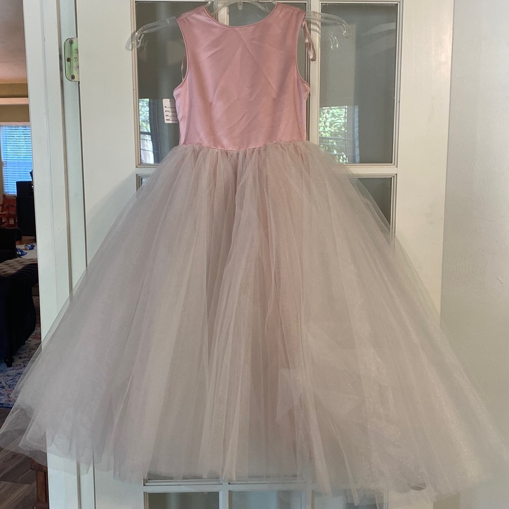 Jessica Lynn by Emerald Bridal Flower Girl Dress Full Tulle Rose Pink NWT Size 5